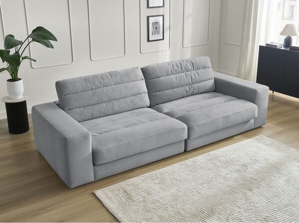 Светлосив кадифен диван 276 cm Sierra – Bobochic Paris