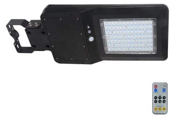 LED соларна улична лампа с сензор LED/40W/9,6V IP65 6000K + ДУ