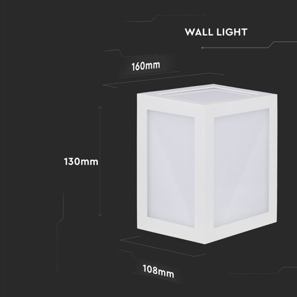 LED Екстериорен аплик LED/12W/230V IP65 4000K бял