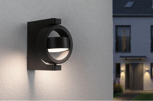 Paulmann 94406 - LED/8W IP44 Екстериорен аплик SWIVEA 230V
