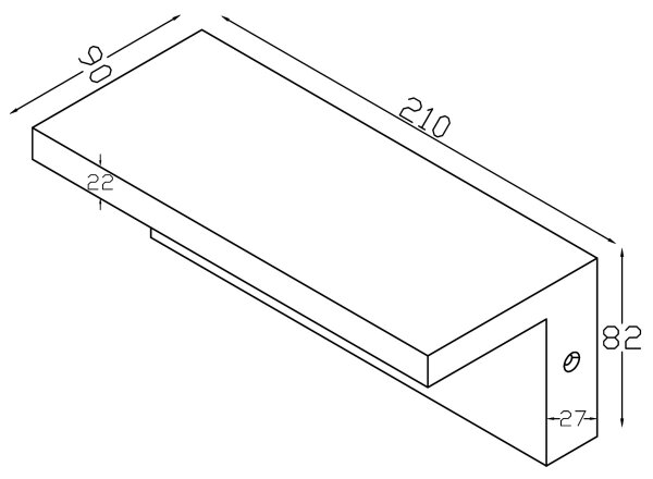 Top Light - LED Екстериорен аплик LED/10W/230V 4000K IP54