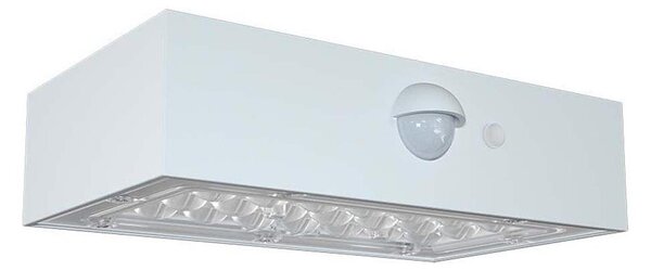 LED Соларен аплик със сензор LED/3W/3,7V 3000K/4000K IP65 бял