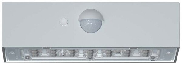 LED Соларен аплик със сензор LED/3W/3,7V 3000K/4000K IP65 бял