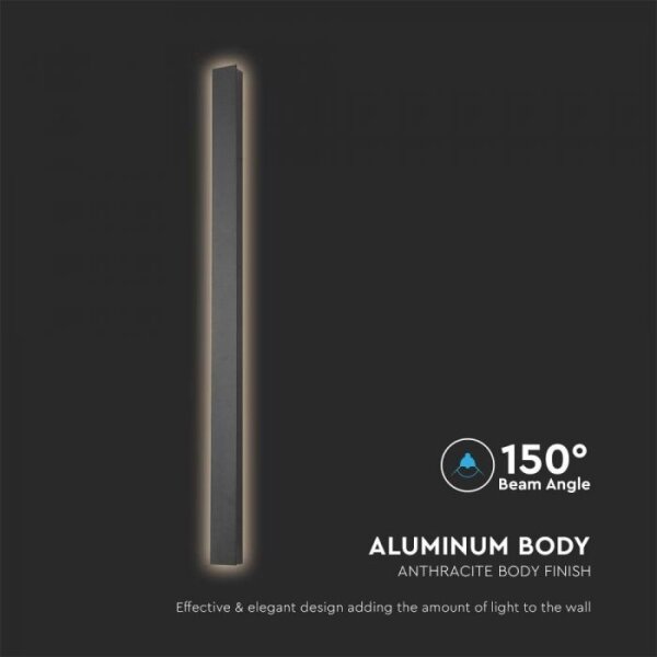 LED външно стенно осветително тяло LED/10W/230V 3000K IP65 51 cm антрацит