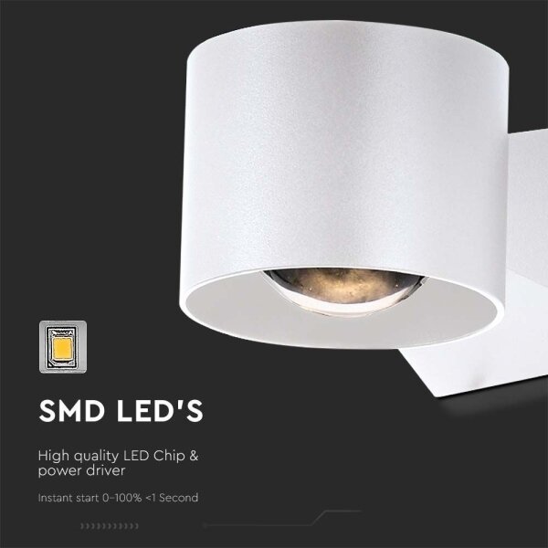 LED Екстериорен аплик LED/5W/230V 3000K IP65 бял