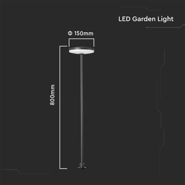 LED Екстериорна лампа LED/12W/230V 4000K IP65 антрацит