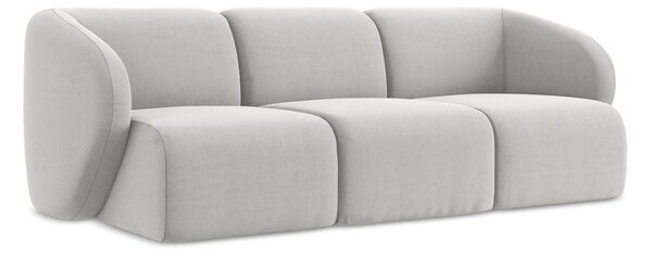 Светлосив кадифен диван 244 cm Lani – Makamii