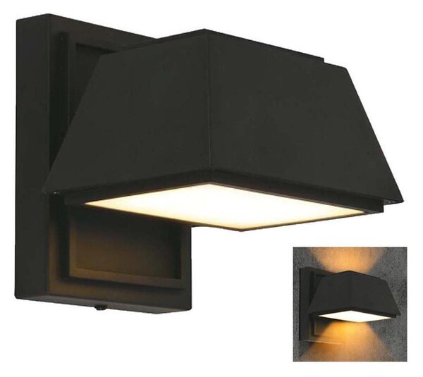 LED Екстериорен аплик LED/15W/230V IP65 4000K черен