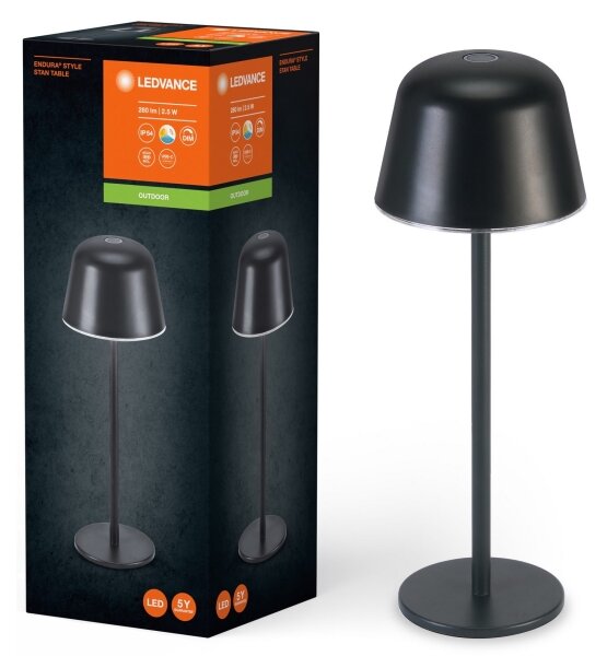 Ledvance - LED Димируем екстериорен rechargeable лампа TABLE LED/2,5W/5V IP54 черен