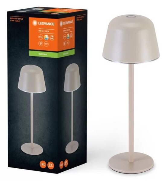 Ledvance - LED Димируем екстериорен rechargeable лампа TABLE LED/2,5W/5V IP54 бежов