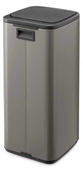 Сиво стоманено кошче за боклук отваряне с докосване 30 l Bo Touch – Brabantia