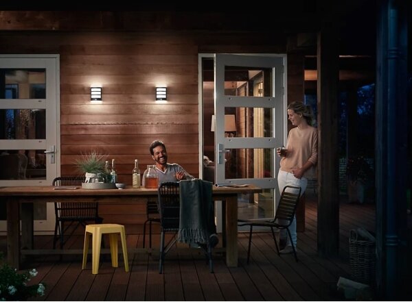 Philips - LED Екстериорен аплик със сензор PYTHON LED/3,8W/230V IP44