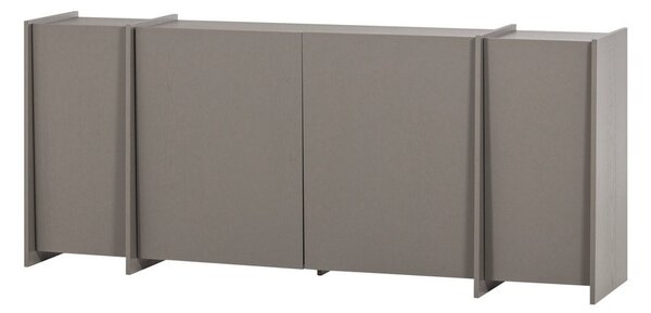 Сив скрин от декор от ясен 200x85x44 cm Brock – WOOOD