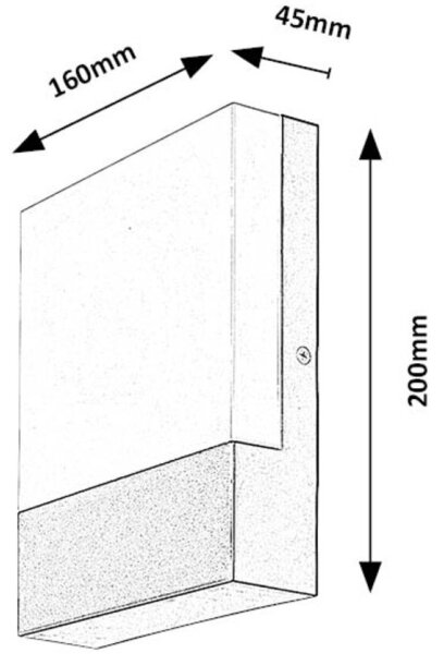 Rabalux 77097 - LED Екстериорен аплик GIMONE LED/10W/230V IP44 черен