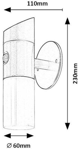 Rabalux 77030 - LED Соларен аплик LUTTO LED/1W/3,7V IP44 черен