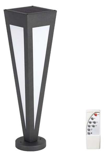 LED Соларна лампа LED/2W/3,7V IP65 3000K черен