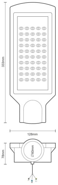 LED Улична лампа LED/50W/170-400V 4000K IP65