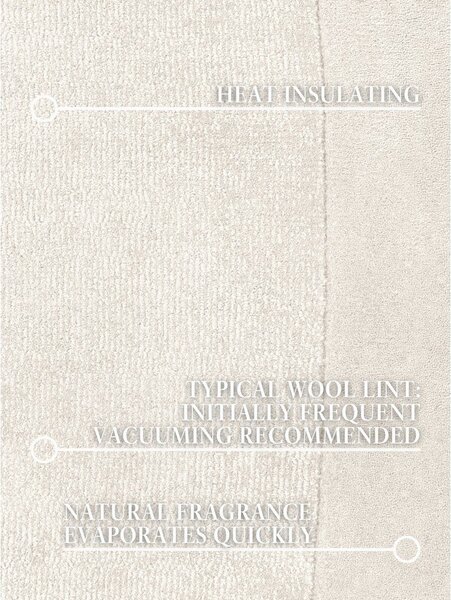 Кремав ръчно изработен килим със смес от вълна 125x200 cm Kari Organic – Villeroy&Boch