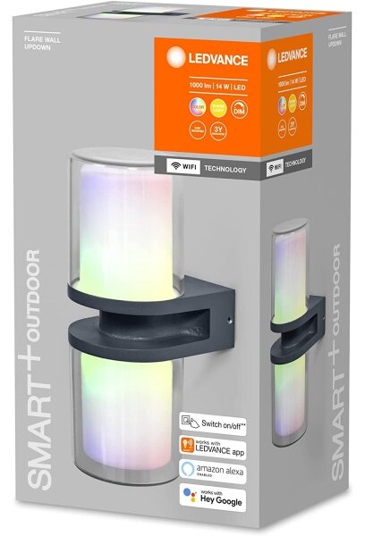 Ledvance - LED RGBW Димируем аплик SMART+ FLARE 2xLED/7W/230V Wi-Fi IP44