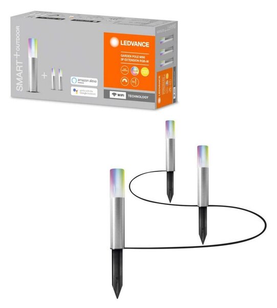 Ledvance - Удължаващ к-кт 3бр. LED RGB екстериорни лампи SMART 3xLED/1,9W/230V Wi-Fi