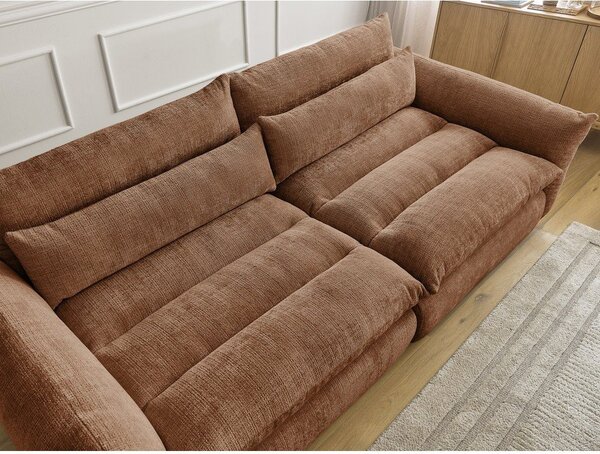 Оранжев шенилов диван 276 cm Neil – Bobochic Paris