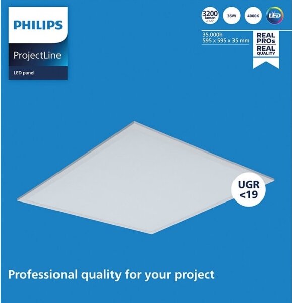 Philips - LED Лампа за окачен таван PROJECTLINE LED/36W/230V 59,5x59,5 см