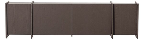 Тъмнокафява маса за телевизор от декор от ясен 200x53x44 cm Brock – WOOOD