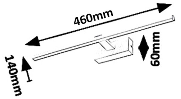 Rabalux 1448 - LED Лампа за огледало в баня ALBINA LED/8W/230V бял 450 lm