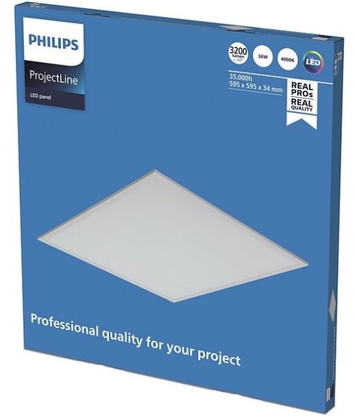 Philips PROJECTLINE LED панел 36W 230V 59,5x59,5 см за окачен таван