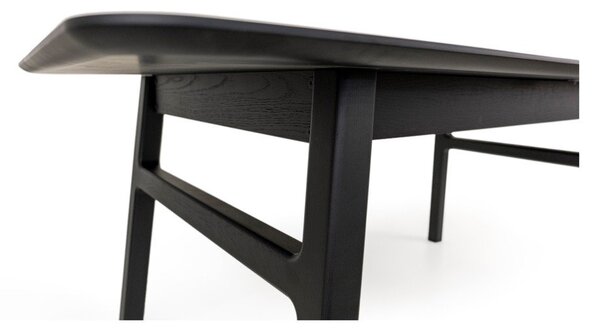 Сгъваема трапезна маса с допълнителна плоча от дъб 90x180 cm Curved – Woodman