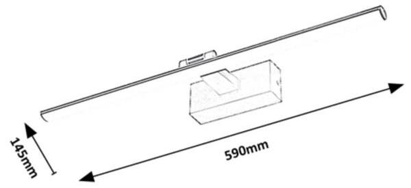 Rabalux 78002 - LED Лампа за картина GATEN LED/12W/230V 3000K 59 см