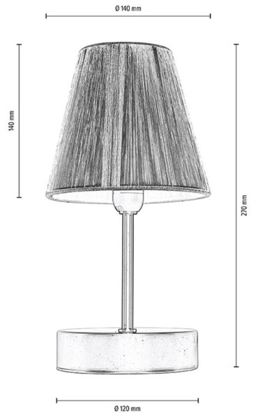 Spot-Light 7771960 - Настолна лампа MILA 1xE14/25W/230V birch – FSC сертифицирано