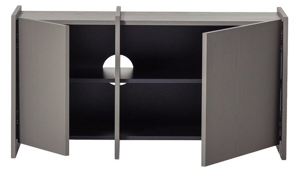 Сива маса за телевизор от декор от ясен 102x53x44 cm Brock – WOOOD