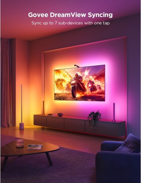 Govee - TV Backlight 3 Lite TV 75-85" SMART LED подсветка RGBICW Wi-Fi IP67