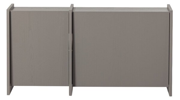 Сива маса за телевизор от декор от ясен 102x53x44 cm Brock – WOOOD