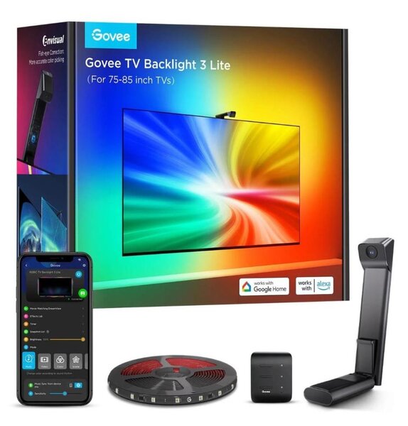 Govee - TV Backlight 3 Lite TV 75-85" SMART LED подсветка RGBICW Wi-Fi IP67