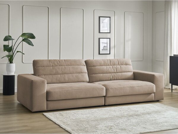 Кафяво-сив кадифен диван 276 cm Sierra – Bobochic Paris