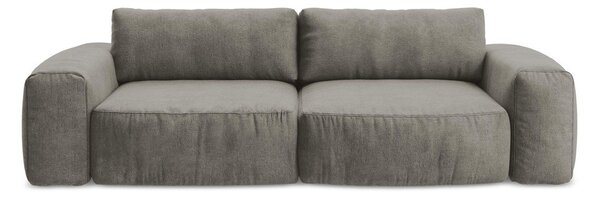 Сив шенилов сгъваем диван 275 cm Kuki – Makamii