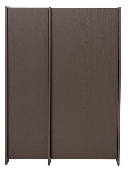 Тъмнокафяво шкафче от декор от ясен 102x140x44 cm Brock – WOOOD