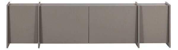 Сива маса за телевизор от декор от ясен 200x53x44 cm Brock – WOOOD
