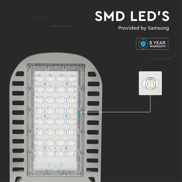 LED Улична лампа SAMSUNG CHIP LED/50W/230V 4000K сив