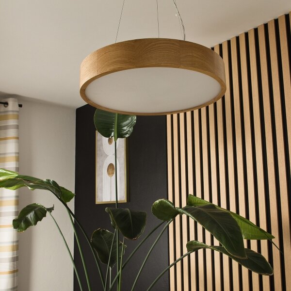 Brilagi - LED полилей на кабел CARVALHO 3xE27/60W/230V дъб диаметър 47,5 см