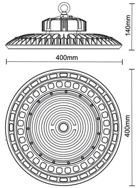 LED Индустриална лампа UFO HIGHBAY LED/200W/230V 5000K IP65