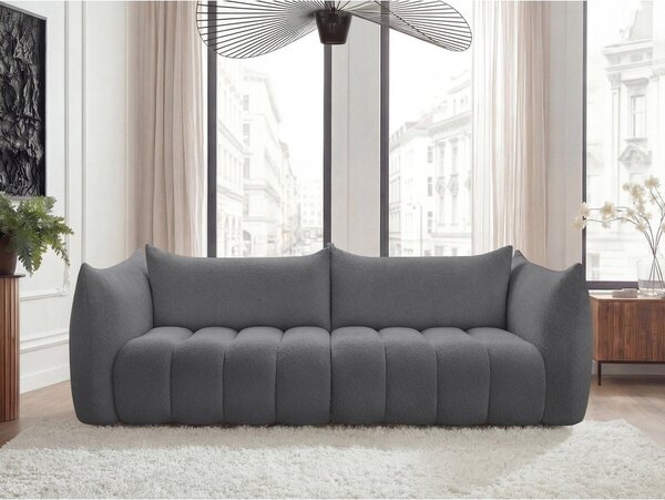 Сив диван от прежда с примки от букле 286 cm Azra – Bobochic Paris