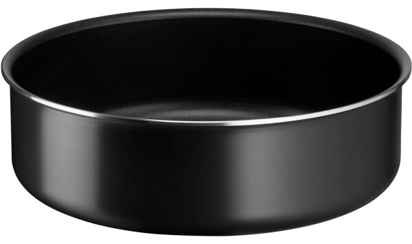 Tefal - Комплект готварски съдове 10 бр. INGENIO EASY COOK & CLEAN BLACK