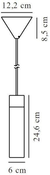 Nordlux - Пендел TILO 1xGU10/15W/230V черен