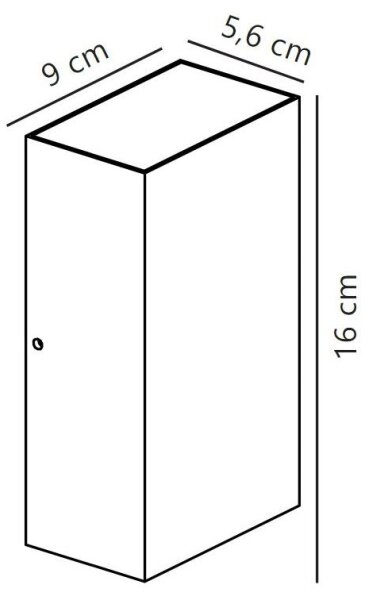 Nordlux - LED Екстериорен аплик ROLD LED/10,5W/230V IP54 черен