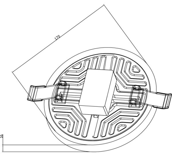 Top Light POLAR K 22 - LED лампа за окачен таван LED/22W/230V