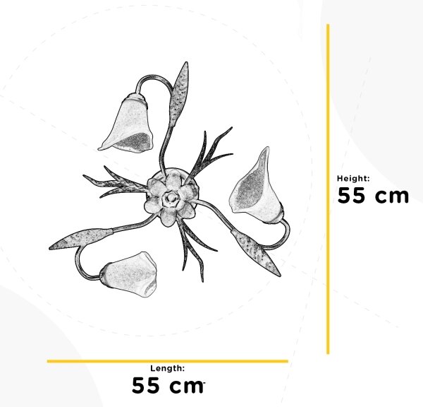 ONLI - Плафон ALGA 3xE14/6W/230V бронзов