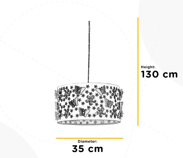 ONLI - Детски полилей TITILLA 1xE27/22W/230V лилава/бял